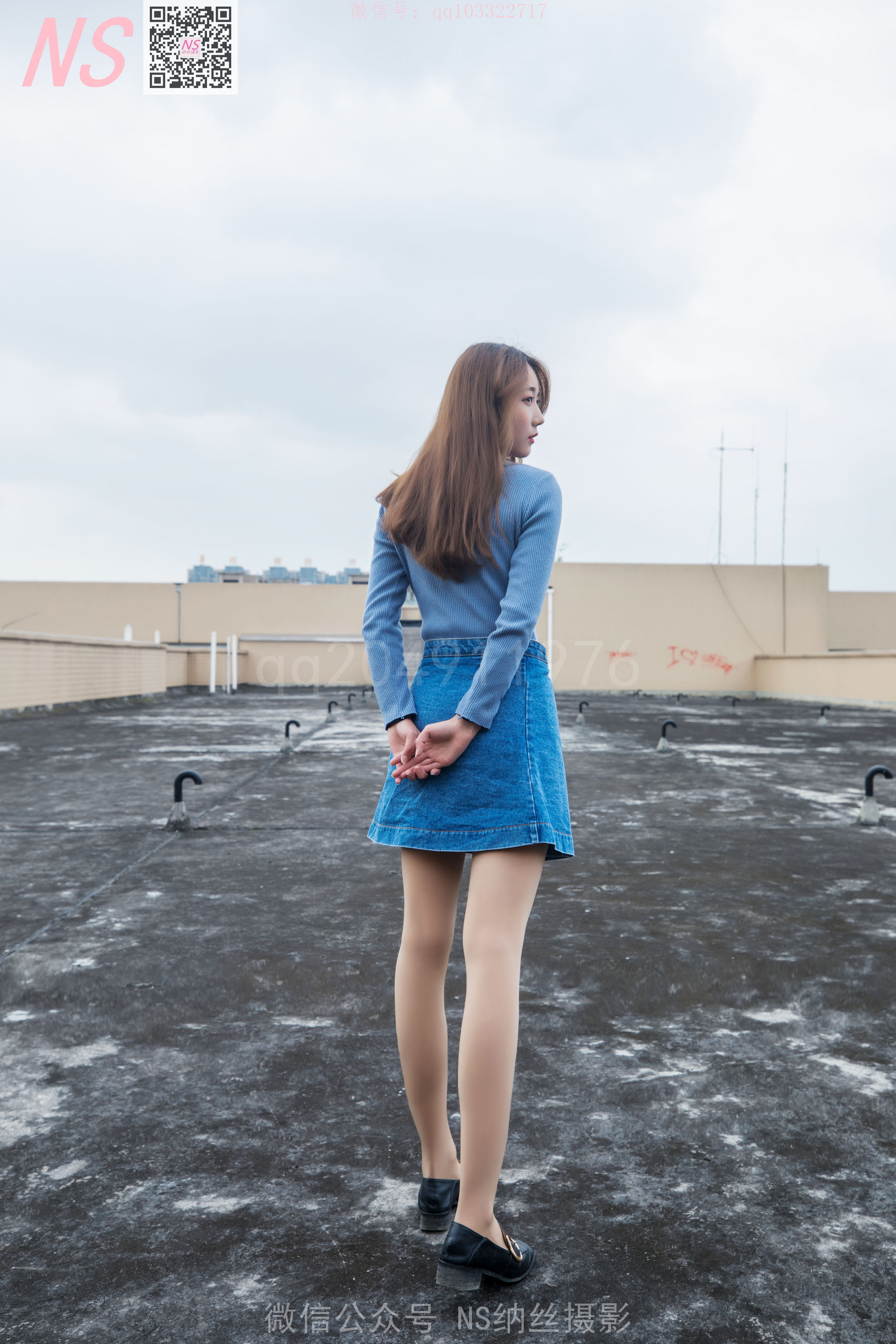 [纳丝摄影]  舒怡 女神天台肉色丝袜_第4张