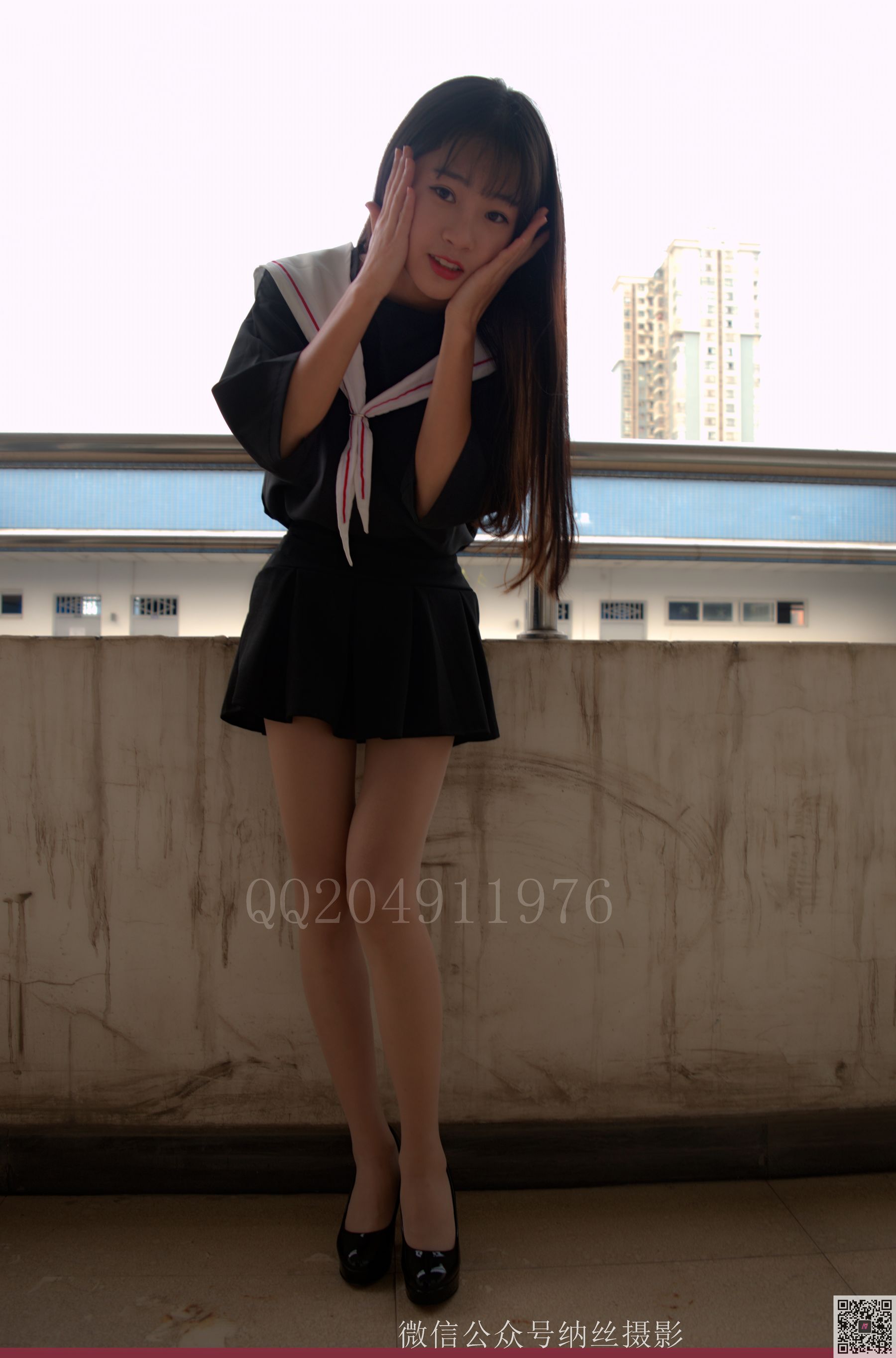 [纳丝摄影] NO.014 宝儿 校园水手服肉丝_第2张