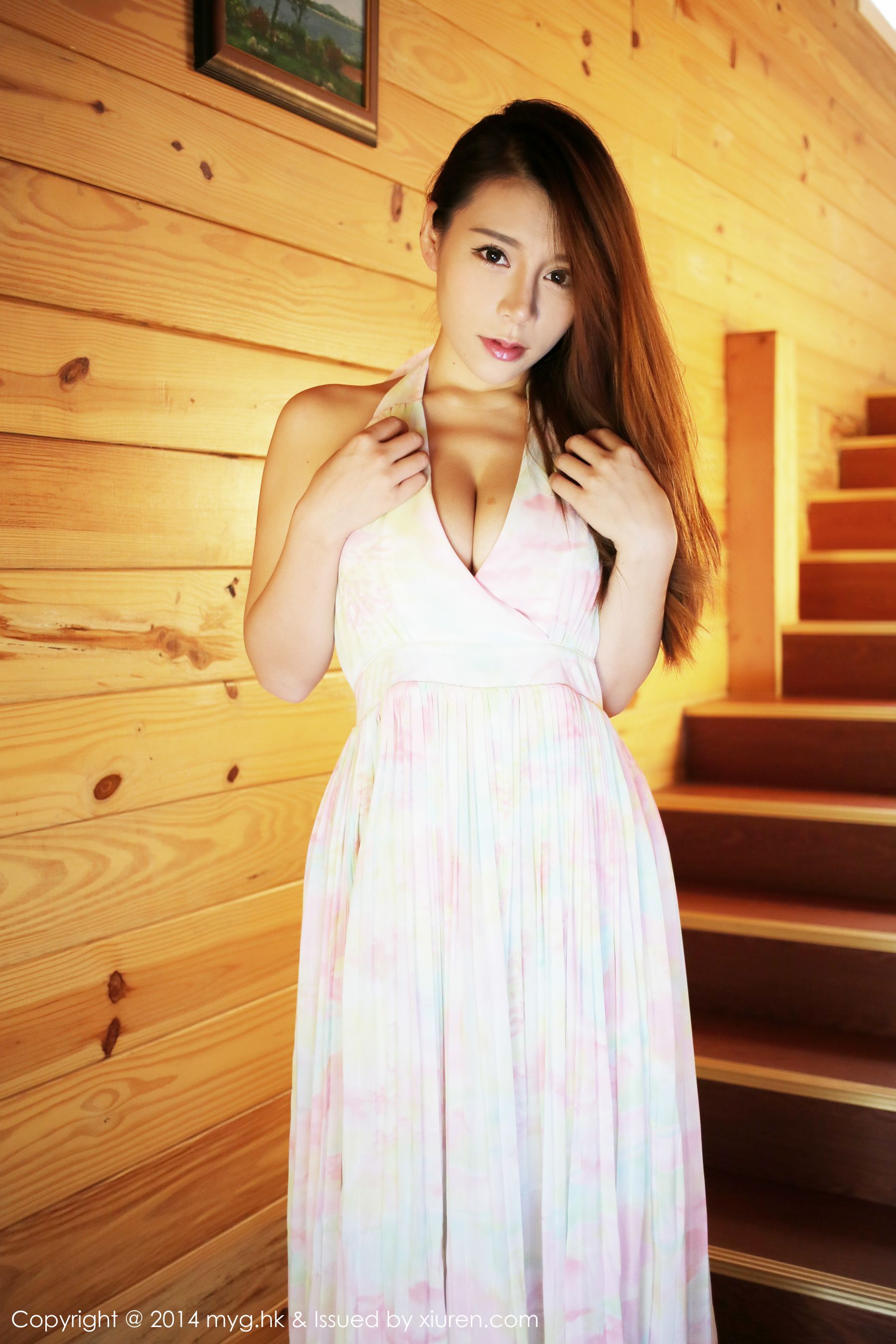 Vetiver嘉宝贝儿《厦门旅拍》清新长裙+内衣+比基尼 [美媛馆MyGirl] Vol.074_第1张
