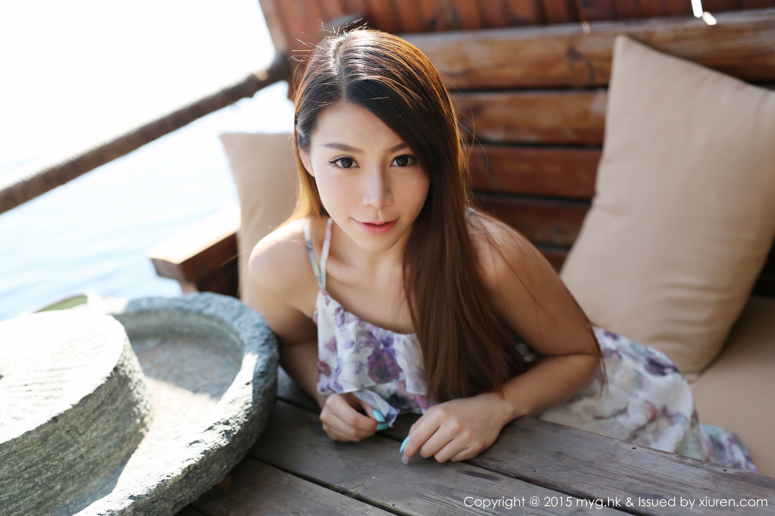 Vetiver嘉宝贝儿《小清新唯美长裙+牛仔装》 [美媛馆MyGirl] Vol.106_第3张