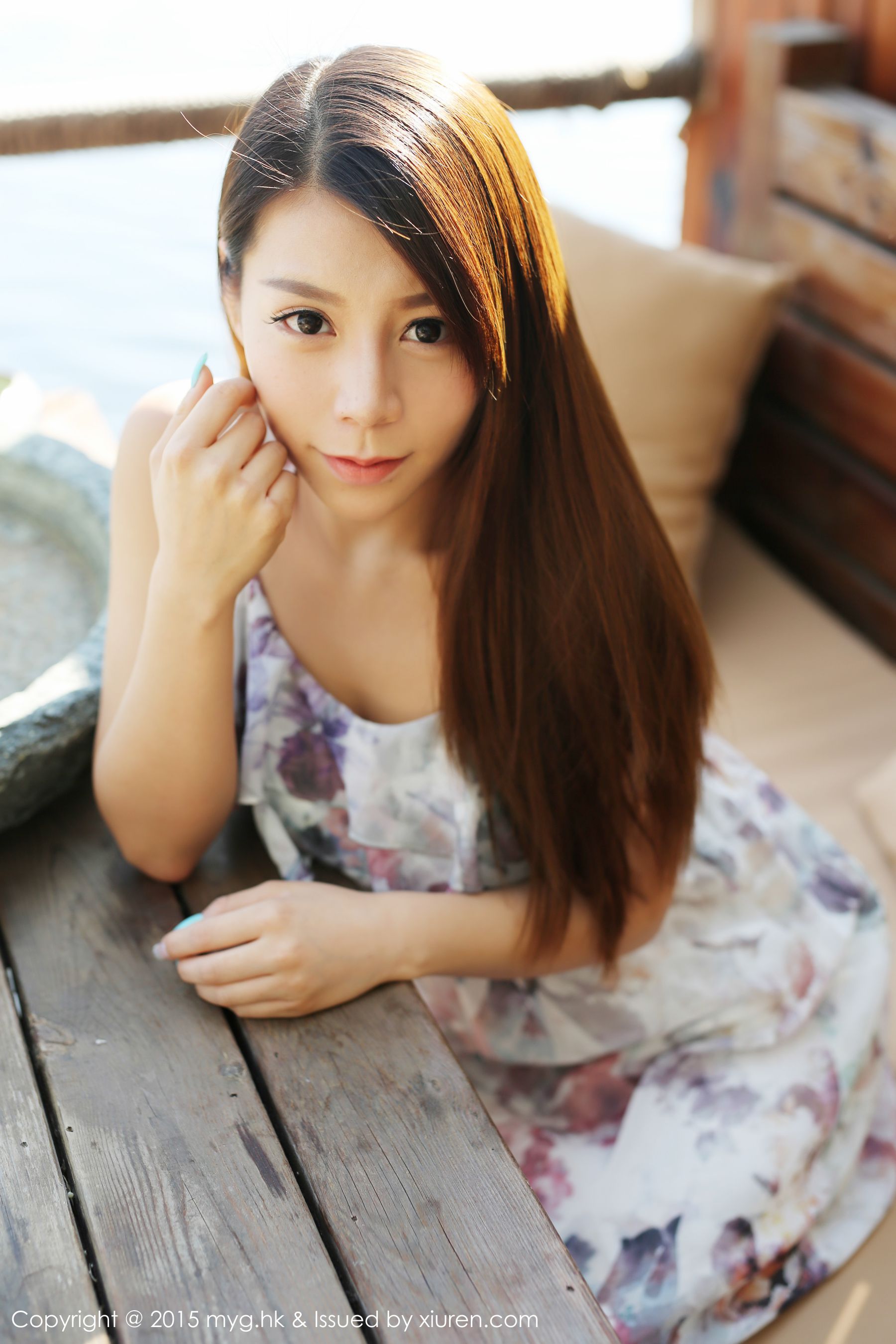 Vetiver嘉宝贝儿《小清新唯美长裙+牛仔装》 [美媛馆MyGirl] Vol.106_第4张