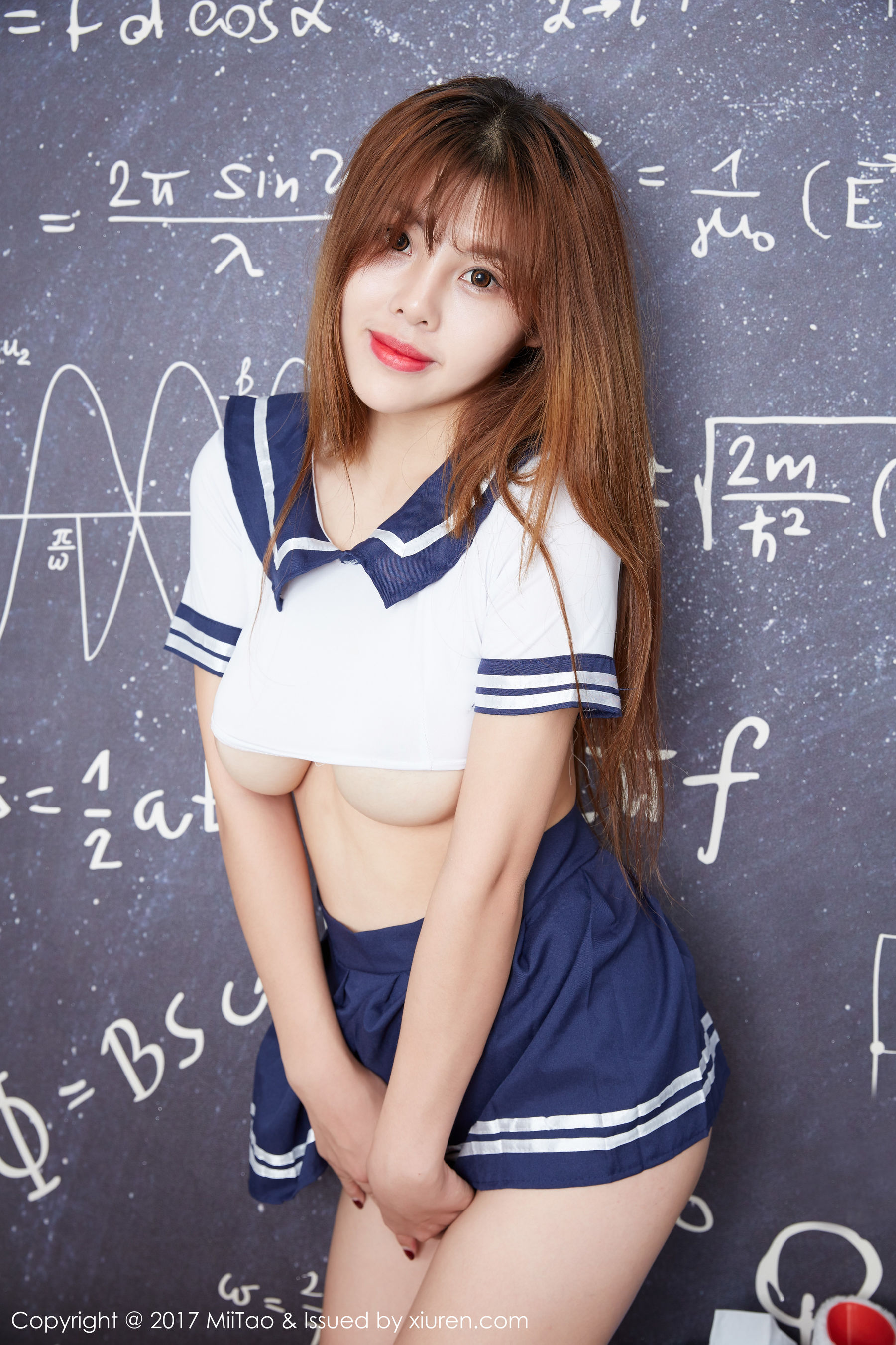 洋子marry《学生装，内衣，死库水湿身》 [蜜桃社MiiTao] VOL.072_第5张