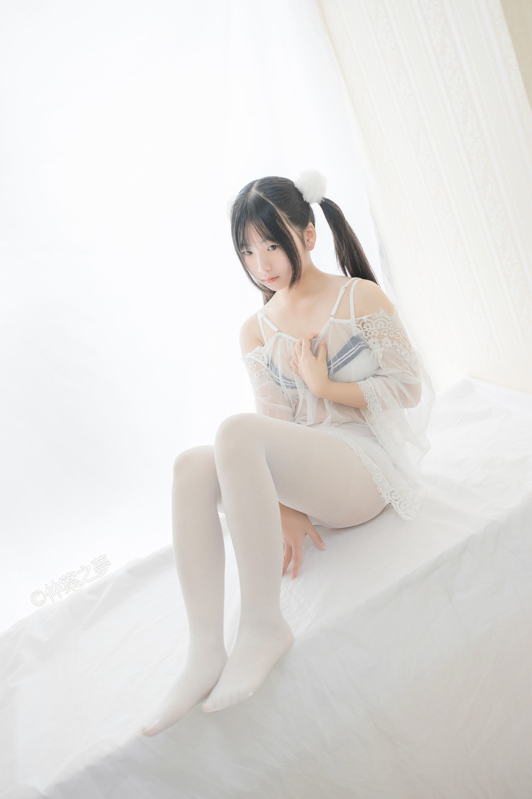 [轻兰映画] Grand.004 美代Miyo 透明白纱_第4张