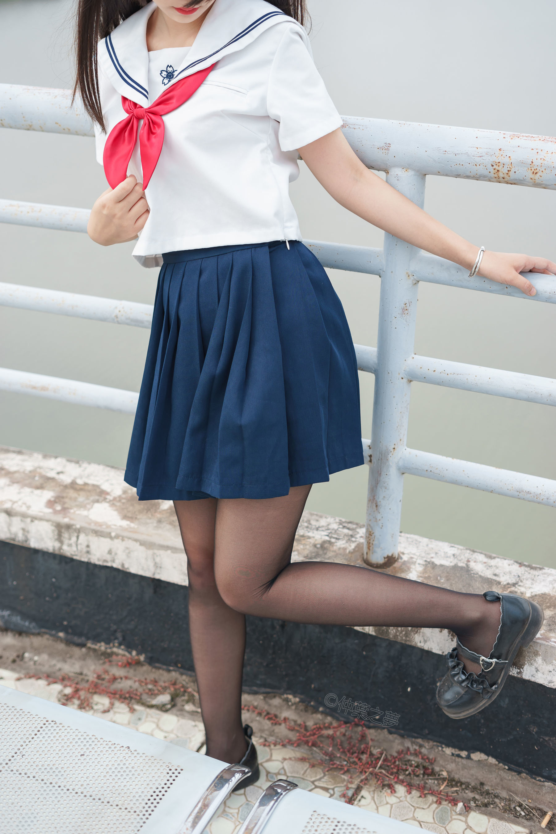 [轻兰映画] SPL.012  JK黑丝平底鞋_第4张