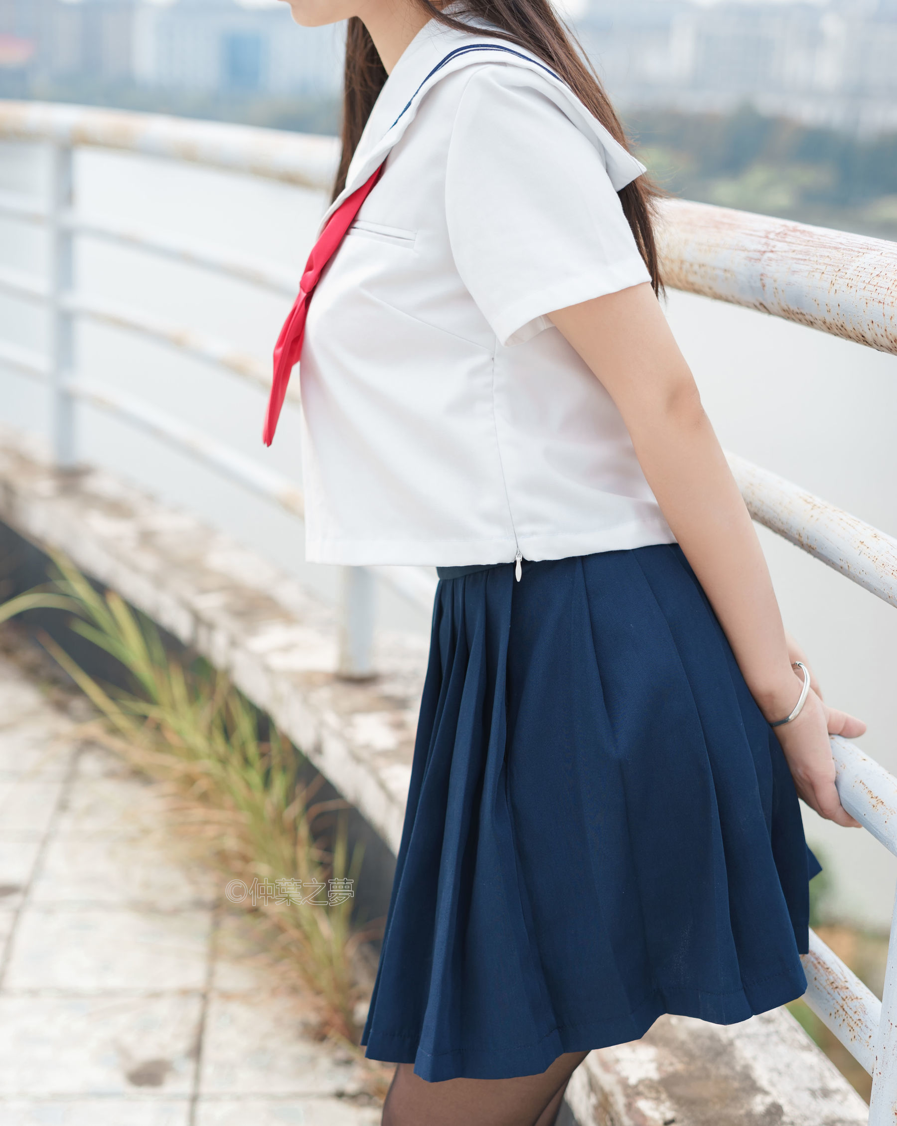 [轻兰映画] SPL.012  JK黑丝平底鞋_第5张