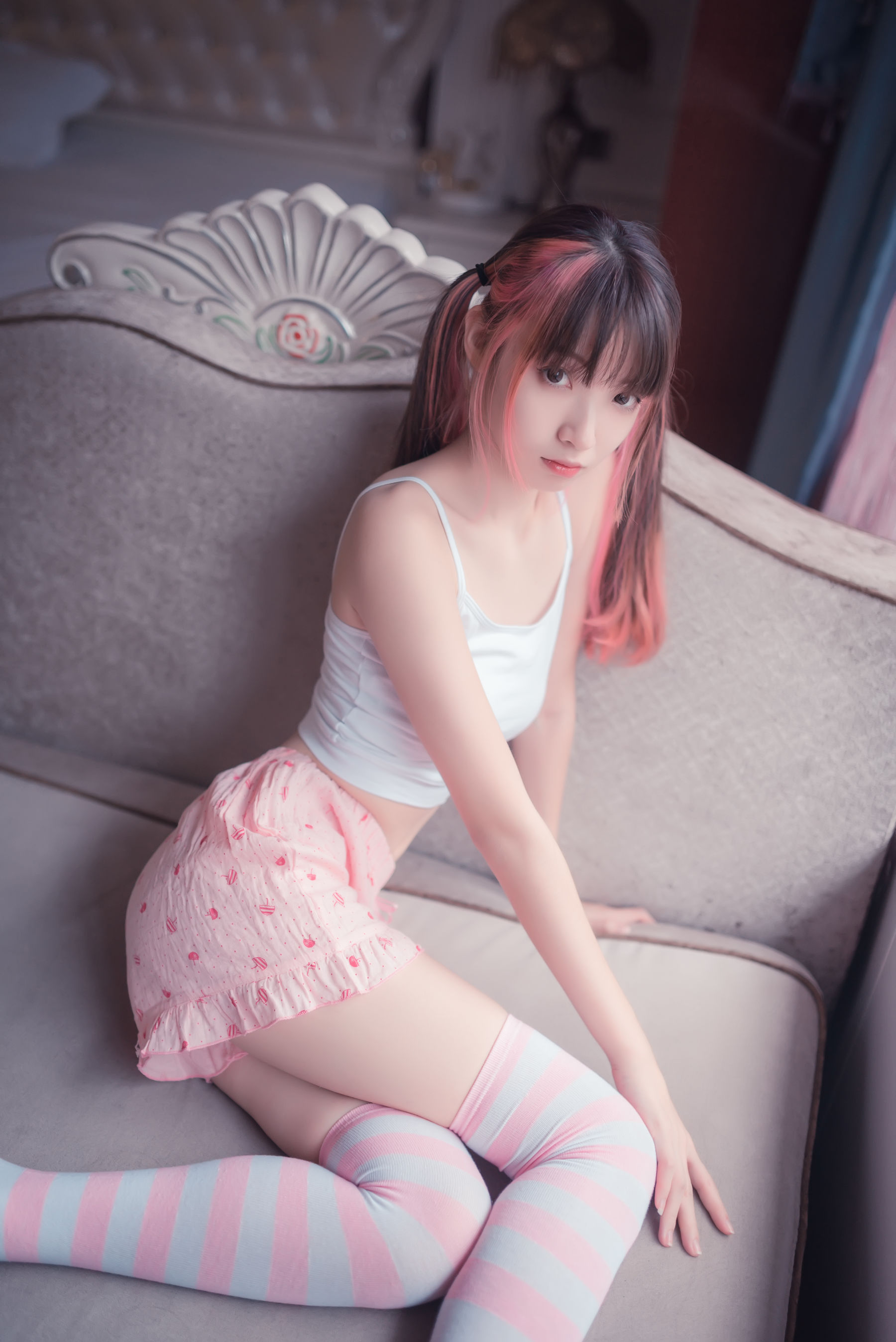 [风之领域] NO.025 祖木子 粉白条纹小可爱_第2张