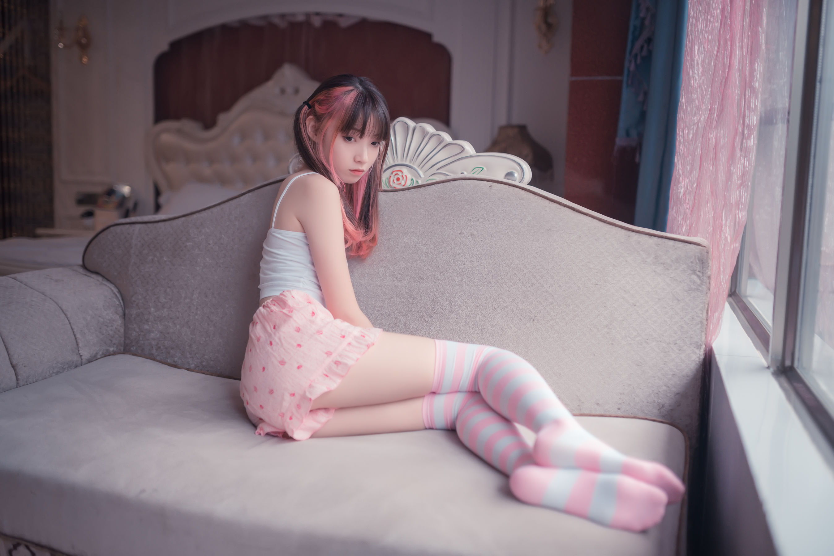 [风之领域] NO.025 祖木子 粉白条纹小可爱_第3张