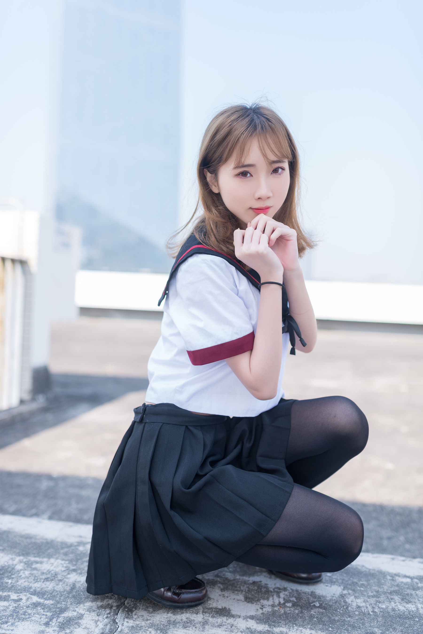 [风之领域] NO.031 天台上黑丝学妹_第5张