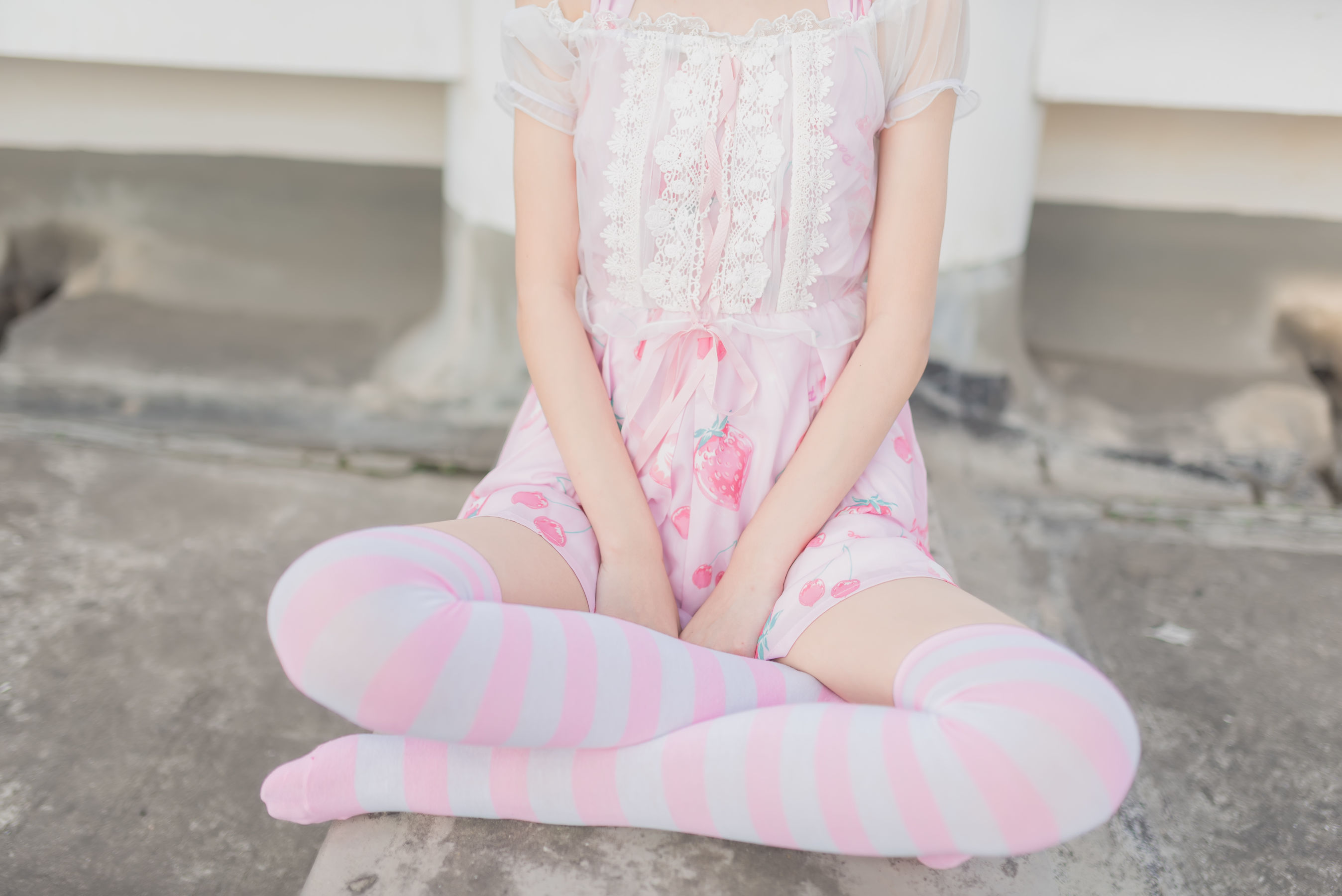 [风之领域] NO.035 粉嫩条纹小可爱_第5张