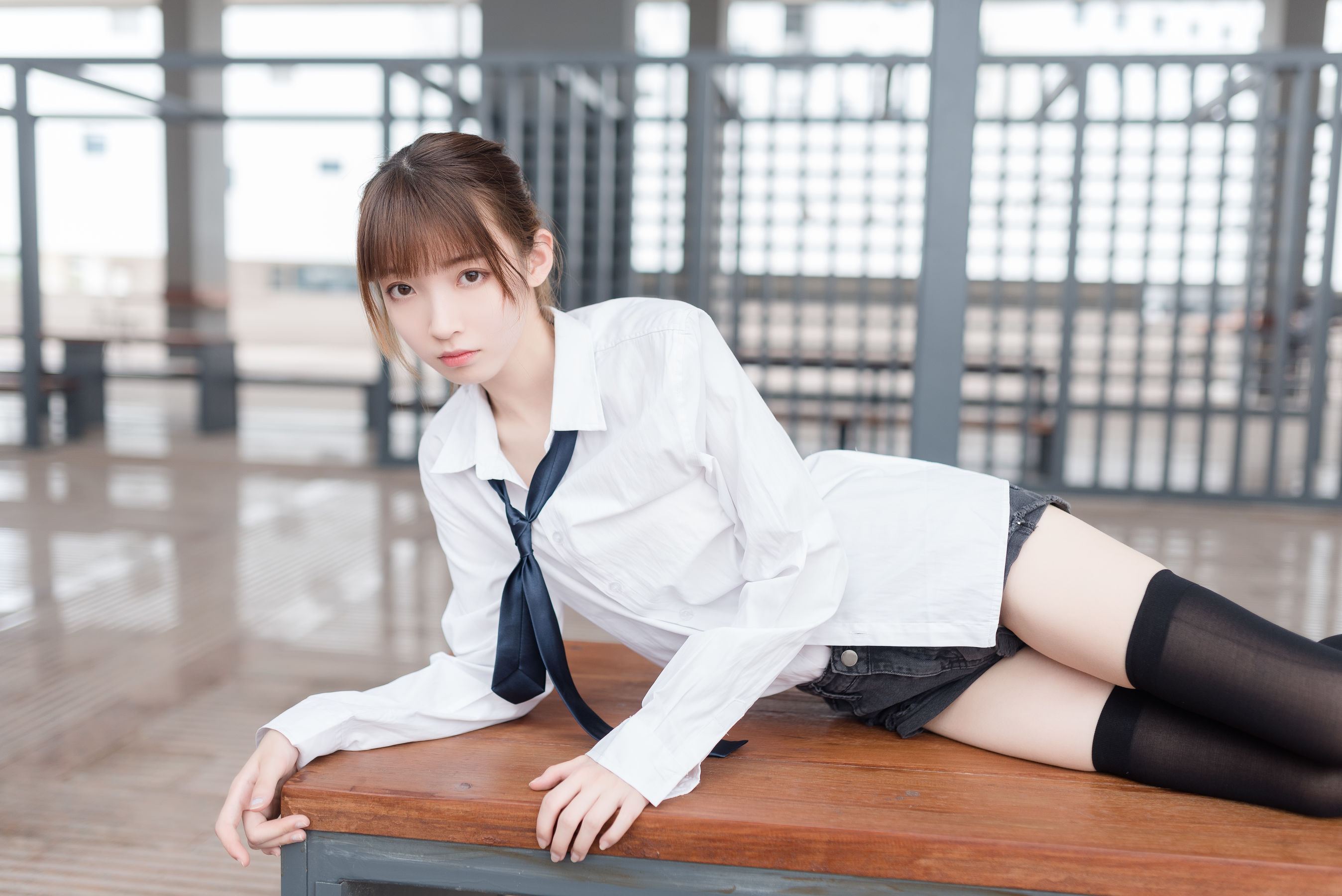 [风之领域] NO.039 祖木子 白衬衫黑丝美腿_第3张