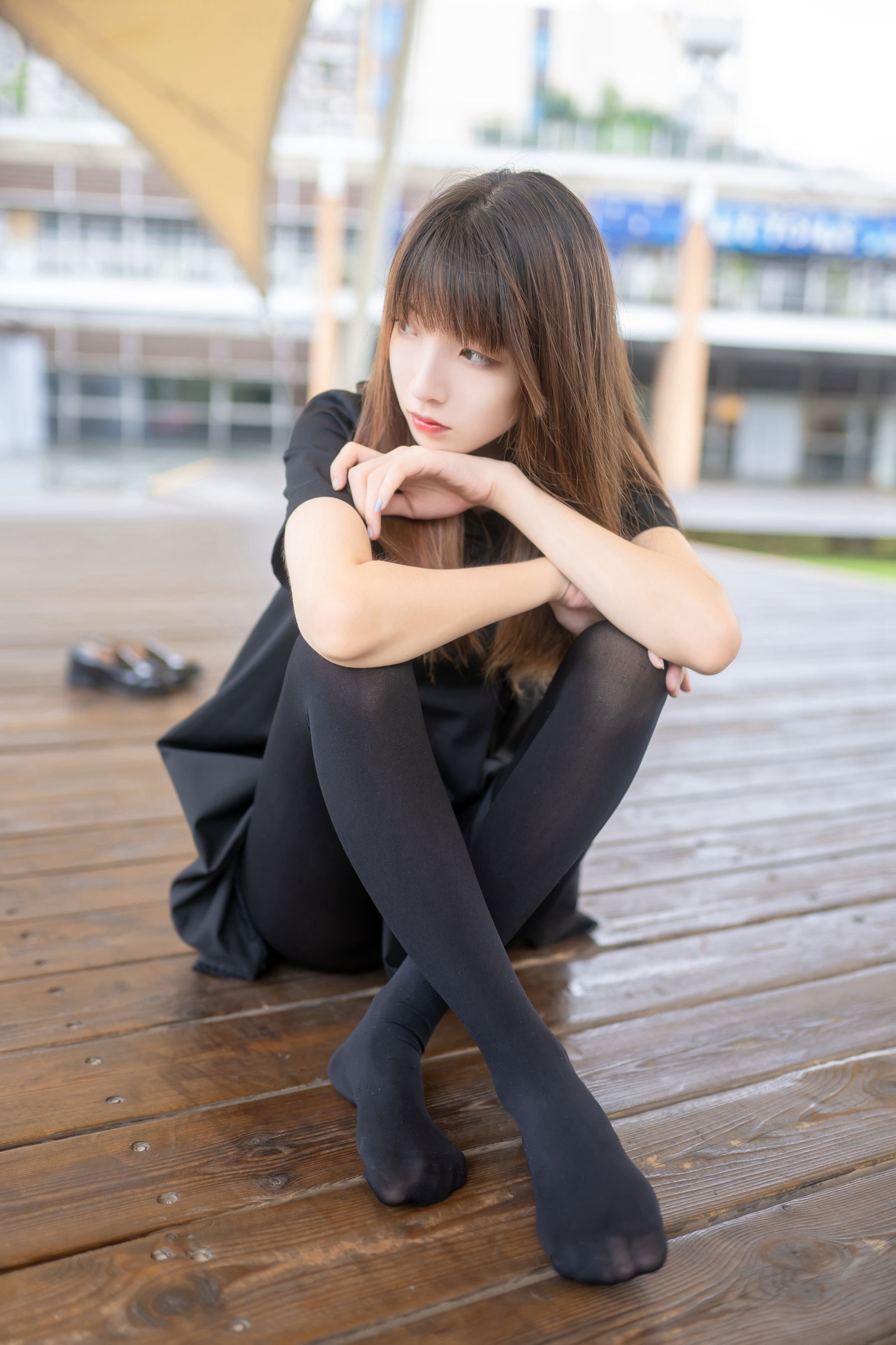 [风之领域] NO.064 祖木子 户外黑丝长腿_第2张