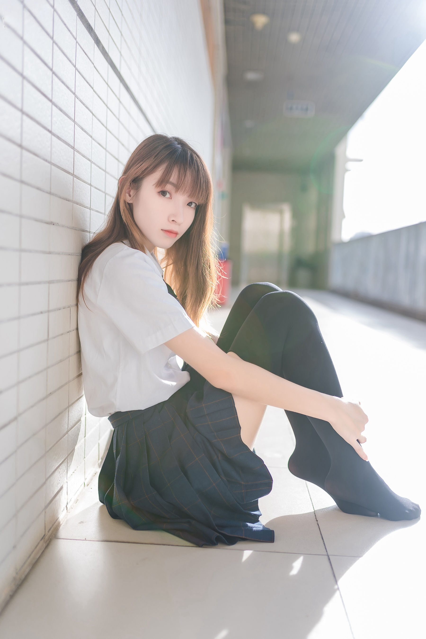 [风之领域] NO.070 祖木子 午后阳光下的黑丝学妹_第1张