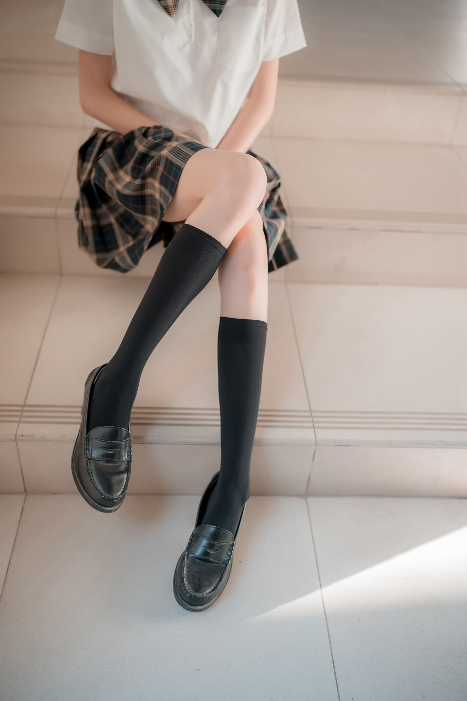 [风之领域] NO.074 JK黑丝长筒袜_第1张