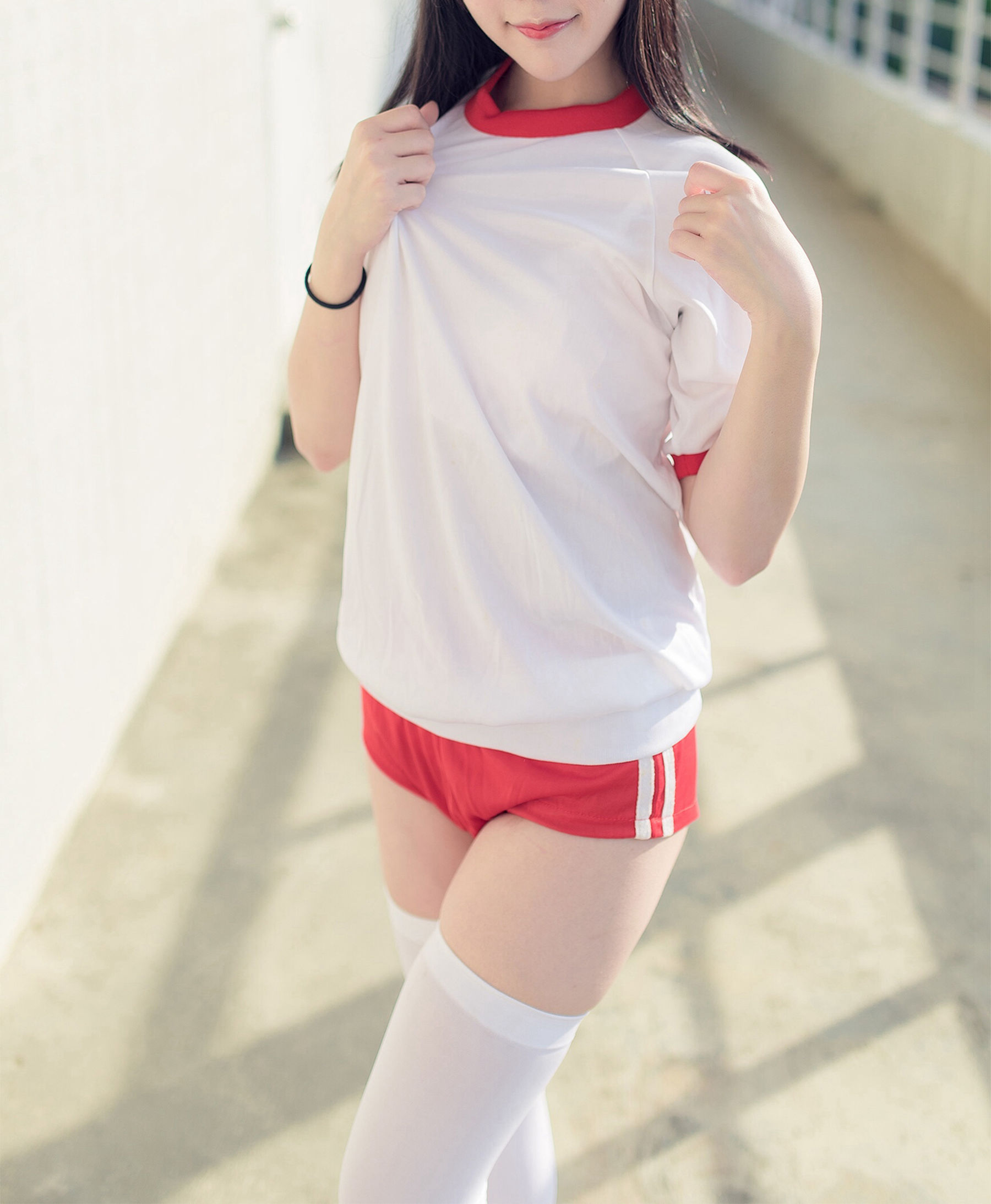 [风之领域] NO.112 运动场上的白丝体操服少女_第3张