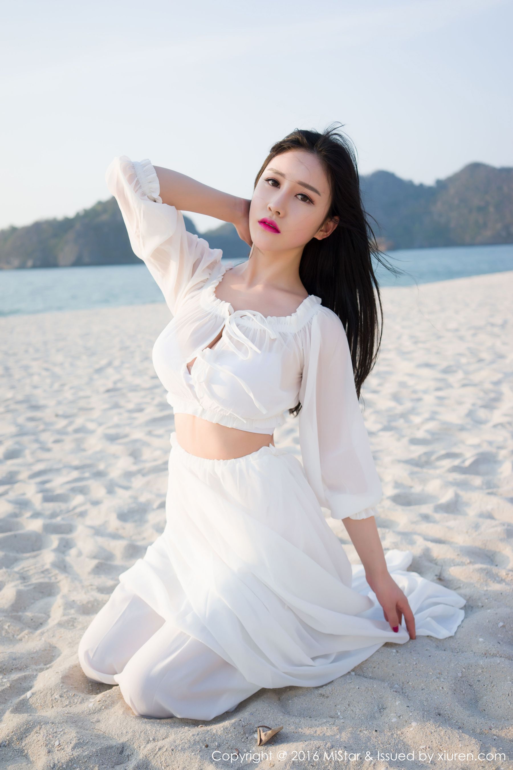 于姬Una《兰卡威旅拍》海滩长裙+泳装 [魅妍社MiStar] Vol.106_第1张