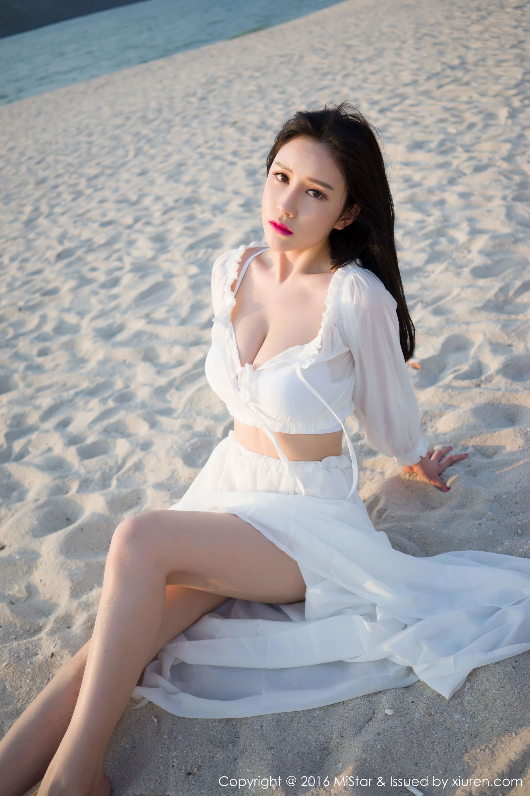 于姬Una《兰卡威旅拍》海滩长裙+泳装 [魅妍社MiStar] Vol.106_第2张