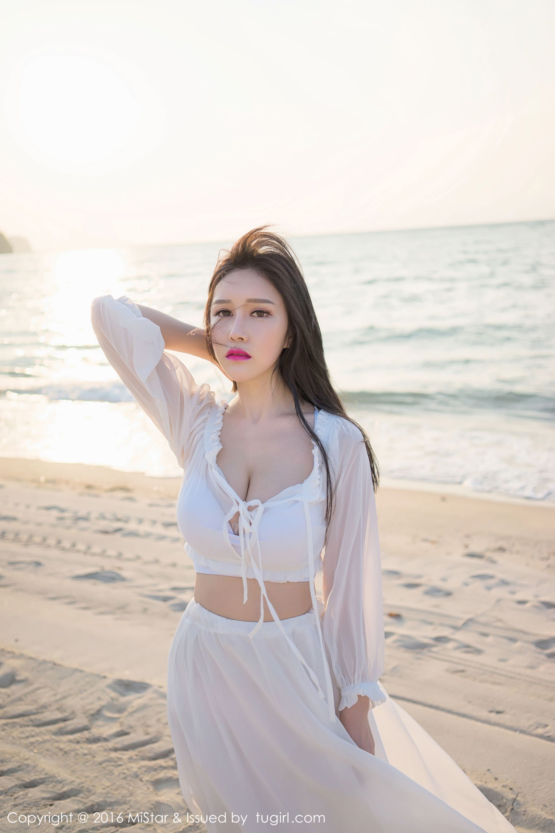 于姬Una《兰卡威旅拍》海滩长裙+泳装 [魅妍社MiStar] Vol.106_第3张